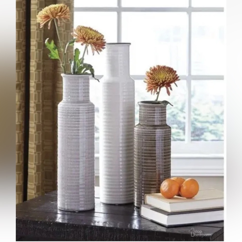 Ceramic 3 Piece Deus Vase Set Design By Ashley